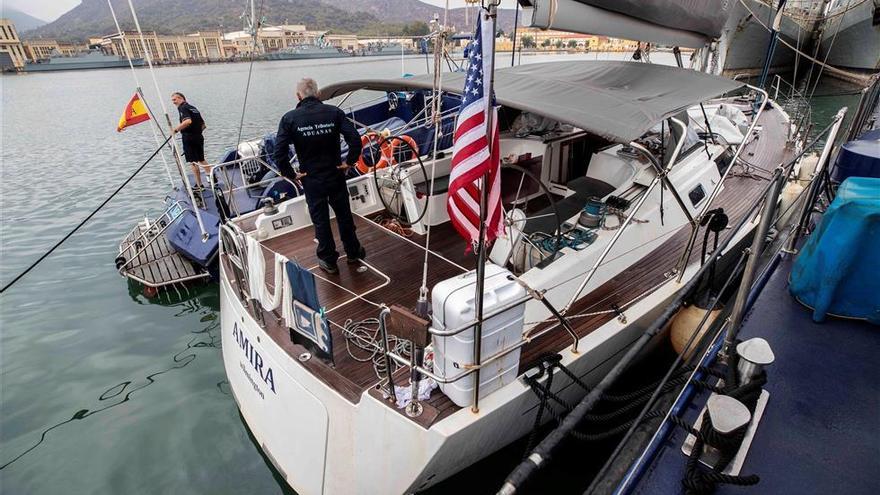 Apresado un velero con 11 millones de euros en hachís en aguas de Cartagena