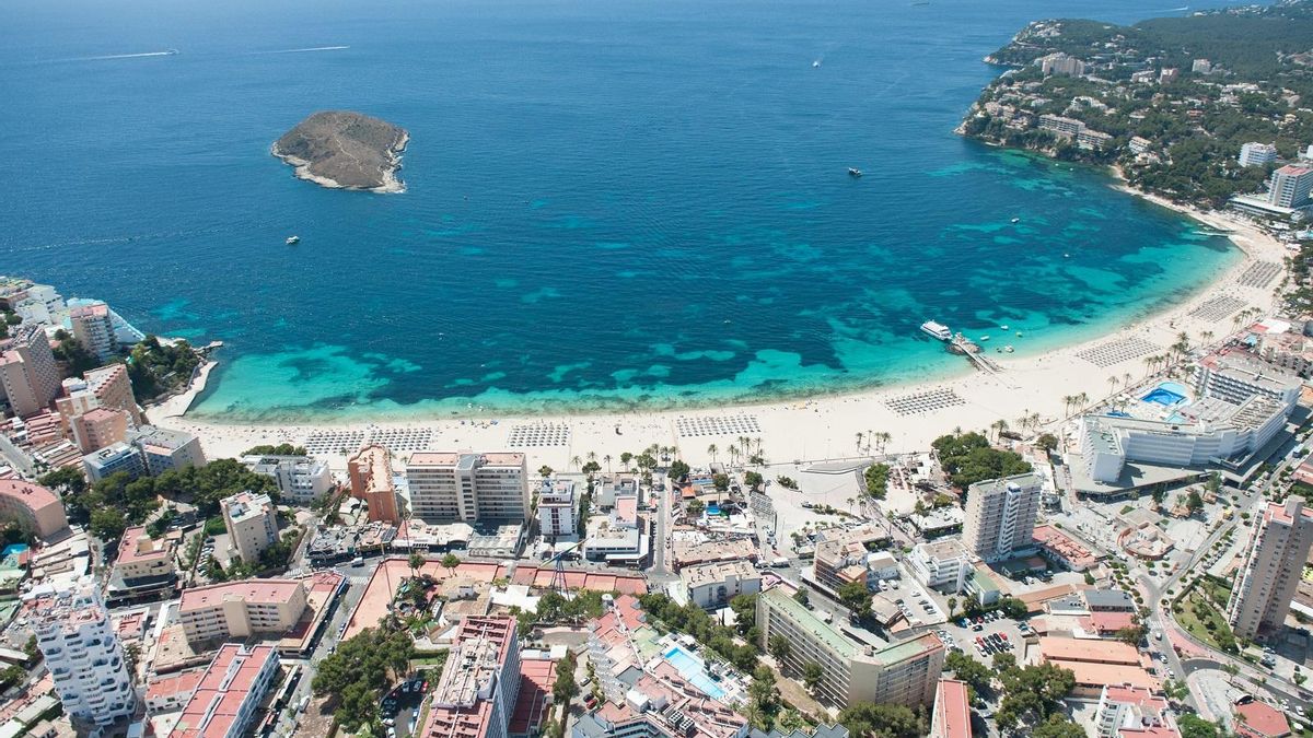 Una vista aérea de Magaluf