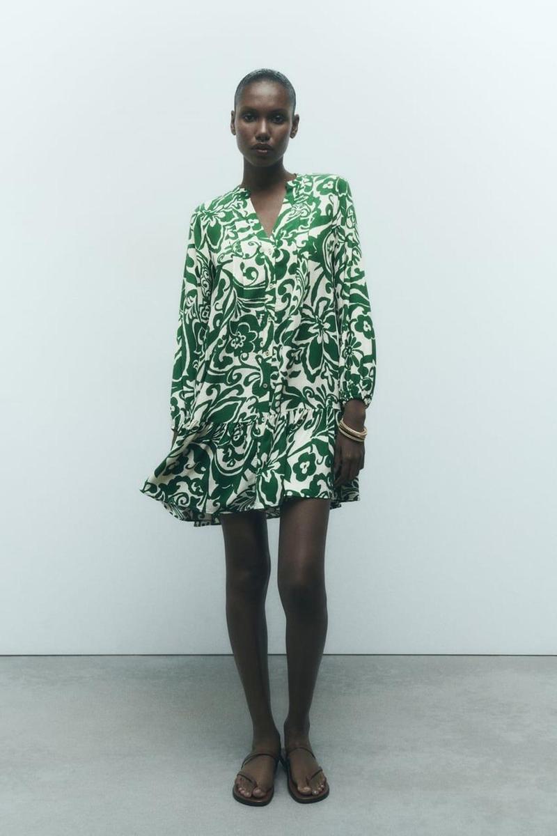 10 vestidos verdes de Zara que te harán amar (más) este color - Woman