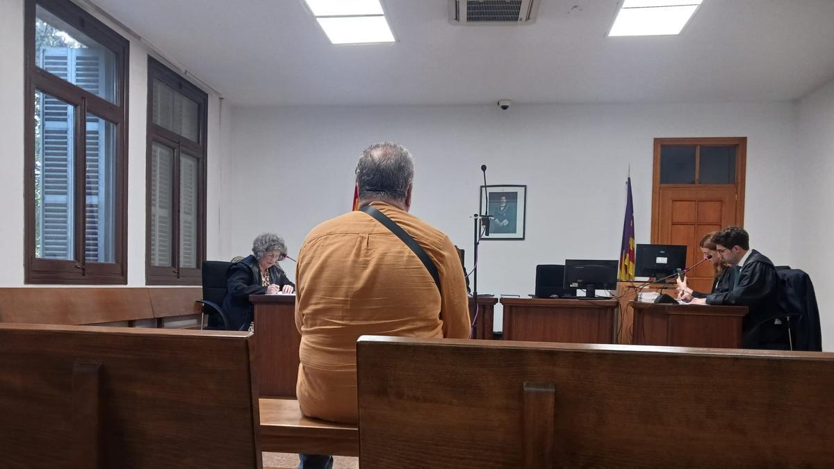 El acusado, ayer durante el juicio celebrado en Palma.