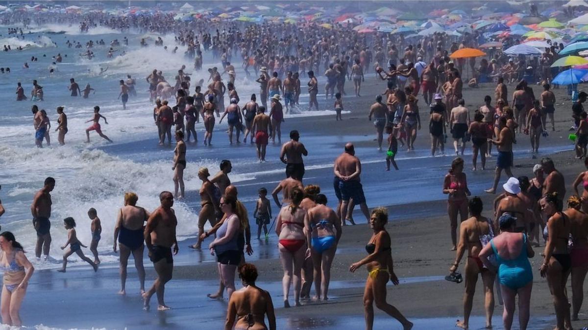 Las playas de Málaga durante las vacaciones de agosto