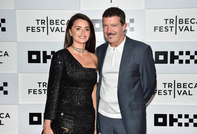 Penélope Cruz y Antonio Banderas en la presentación de Competencia Oficial en el Festival de Tribeca