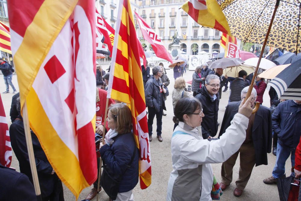 Manifestació pensionistes Girona