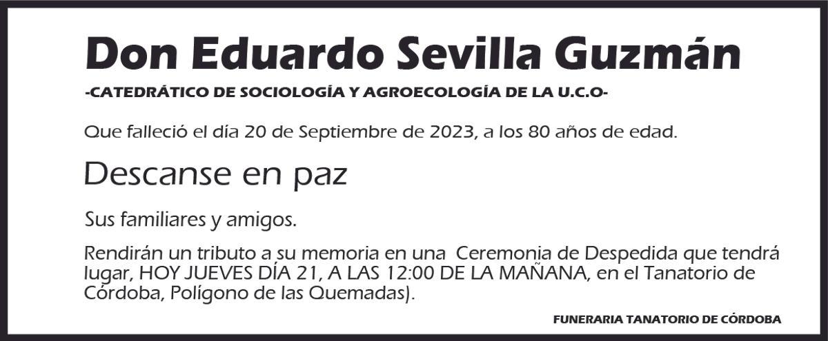 Eduardo Sevilla Guzmán
