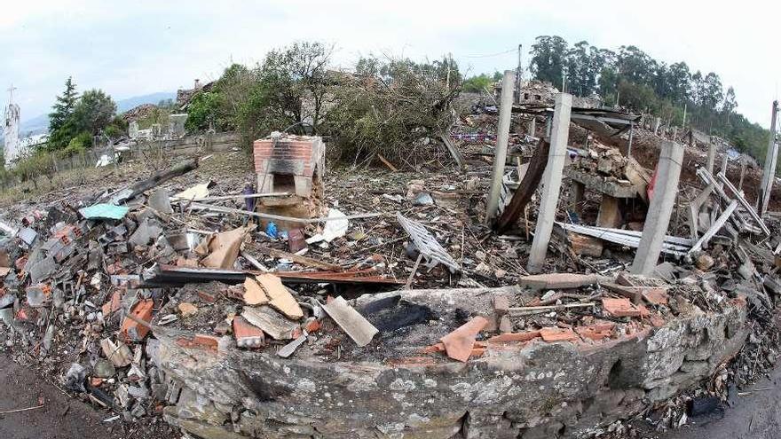 Imagen de la zona de la explosión.