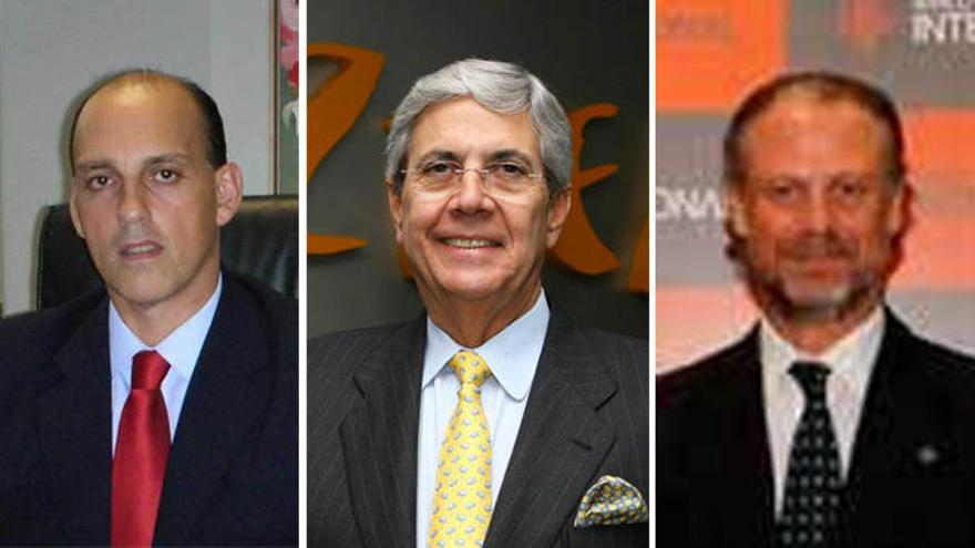 Andrés Cosmen, Leopoldo Fernández Pujals y Guillermo Fierro Eleta.