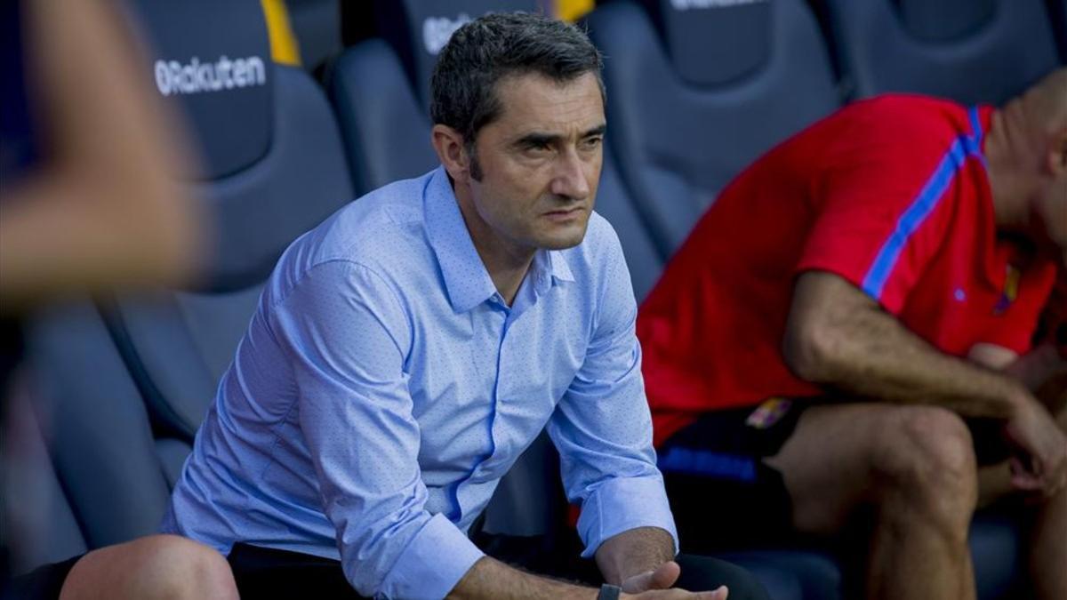 Valverde no le hizo el pasillo al Barcelona cuando ganó la Supercopa de Europa