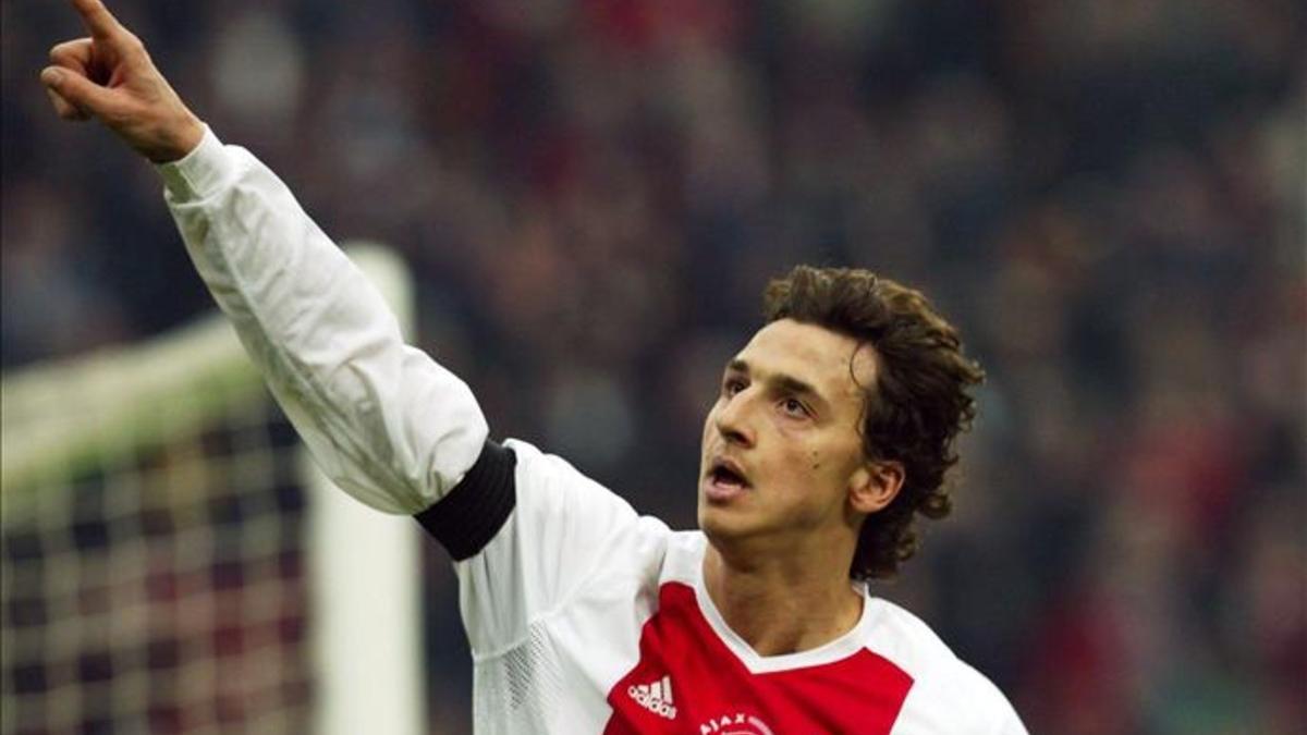 Zlatan Ibrahimovic, durante su etapa en el Ajax