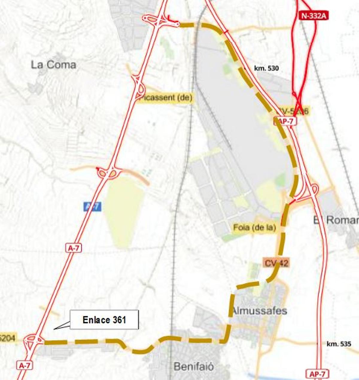 Croquis itinerario alternativo