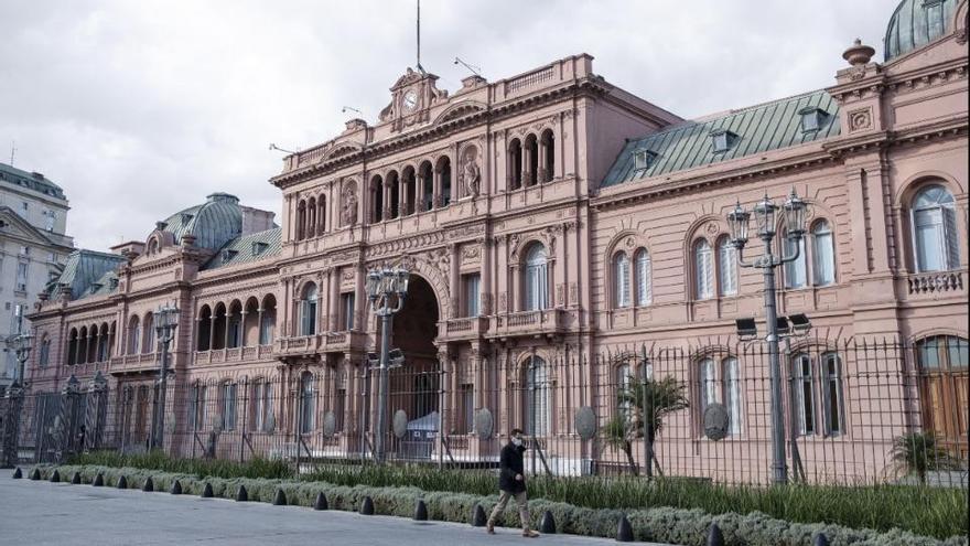 La Casa Rosada, sede del Gobierno argentino.