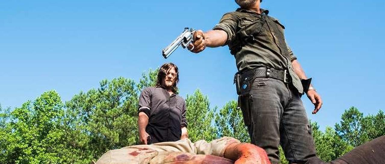 Daryl y Rick, en una escena de &quot;The Walking Dead&quot;.