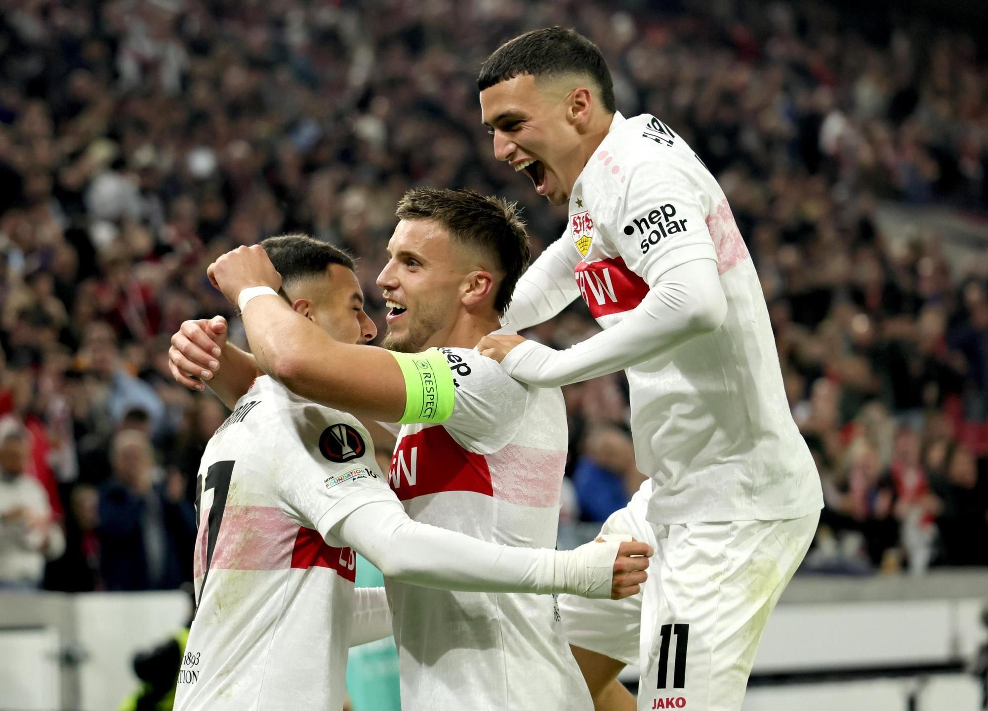 Las imágenes del debut del Celta en Europa League, frente al Stuttgart