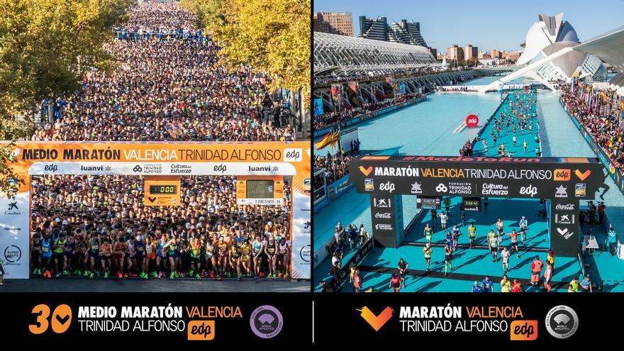 Maratón Valencia y Medio Maratón confirman su cifra definitiva de participantes para 2021