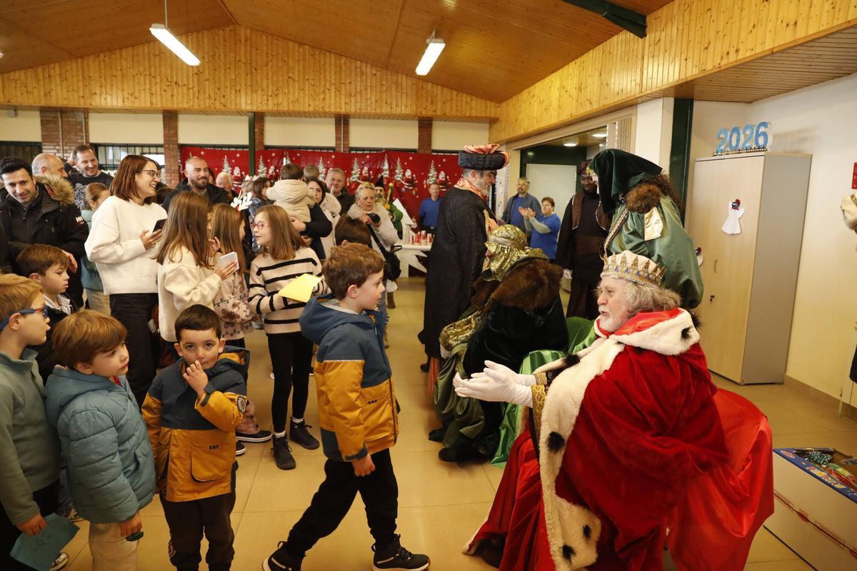 La Manjoya, Recepción de los Reyes en el Centro Social de La Manjoya
