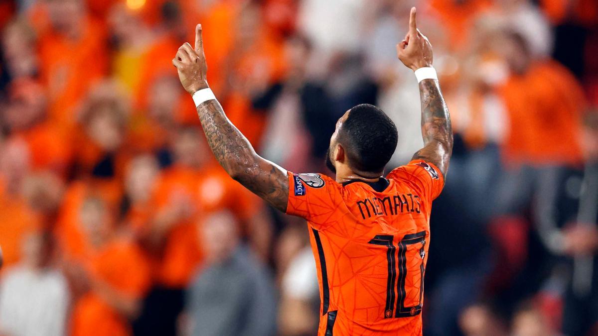 Memphis Depay es el máximo goleador de la clasificación europea para Catar 2022