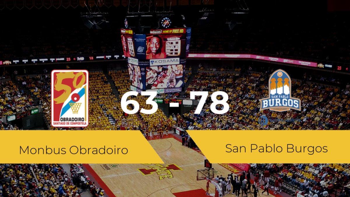 El San Pablo Burgos se hace con la victoria contra el Monbus Obradoiro por 63-78