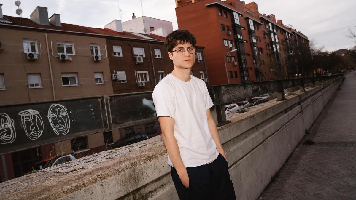 Teo Lucadamo, en el barrio madrileño de Arganzuela.