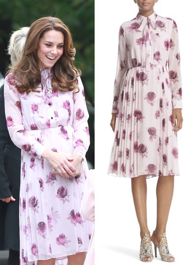 Vestido de rosas de Kate Middleton firmado por Kate Spade