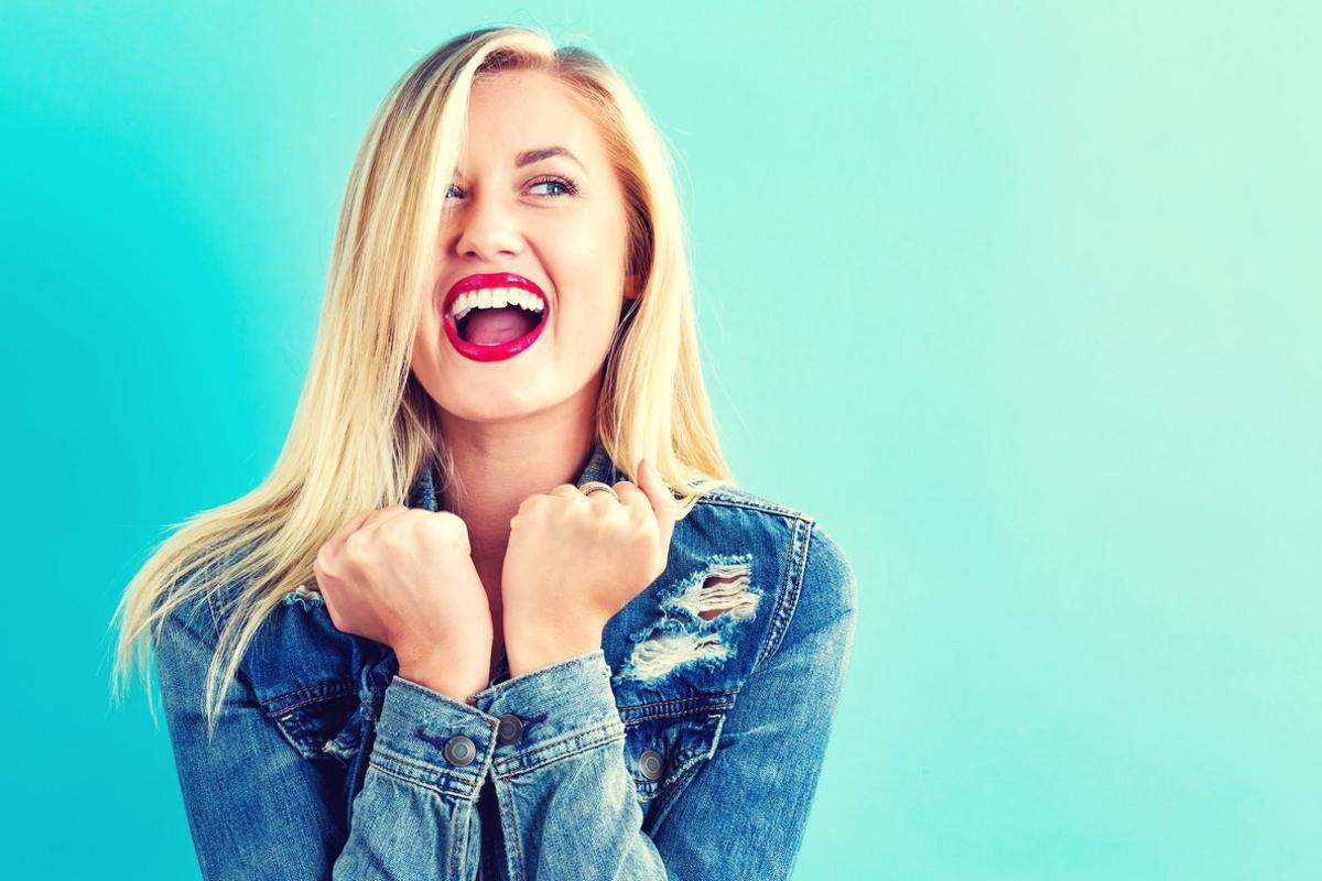 Una chica feliz