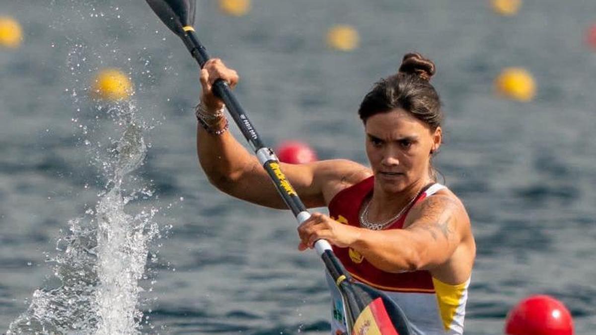 Sara Ouzande, en la Copa del Mundo
