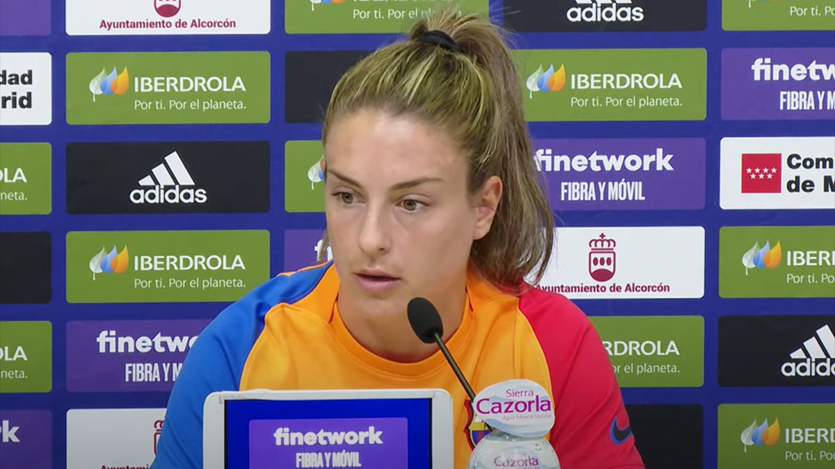 Alexia Putellas durante la rueda de prensa previa a la final de la Copa de la Reina