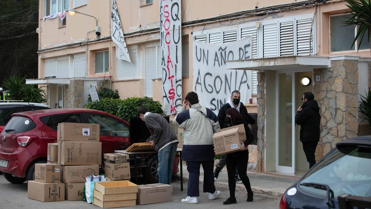 Desalojo de los vecinos del Don Pepe