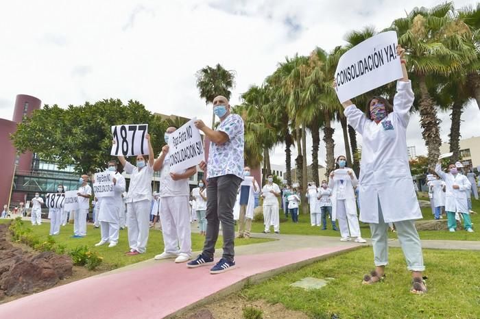 Manifestación de médicos temporales.