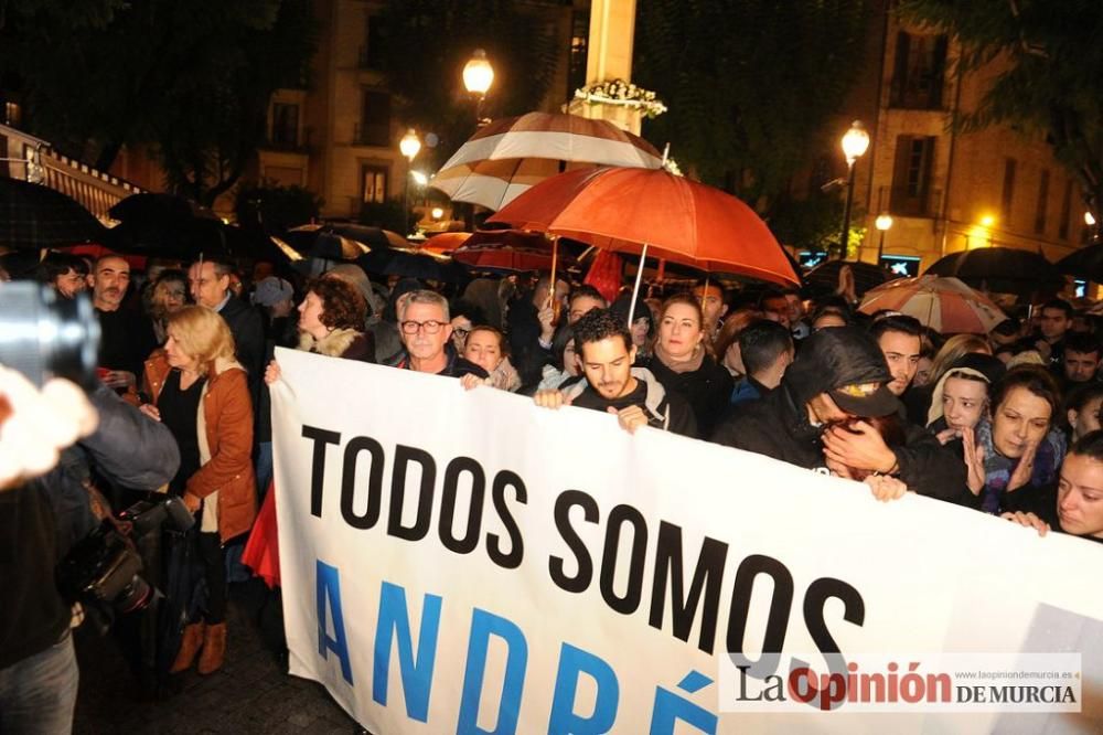 Protesta por la agresión a Andrés Martínez