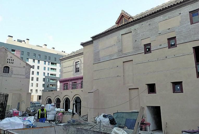 El antiguo Convento de San Andrés, esta semana desde la calle Eslava.