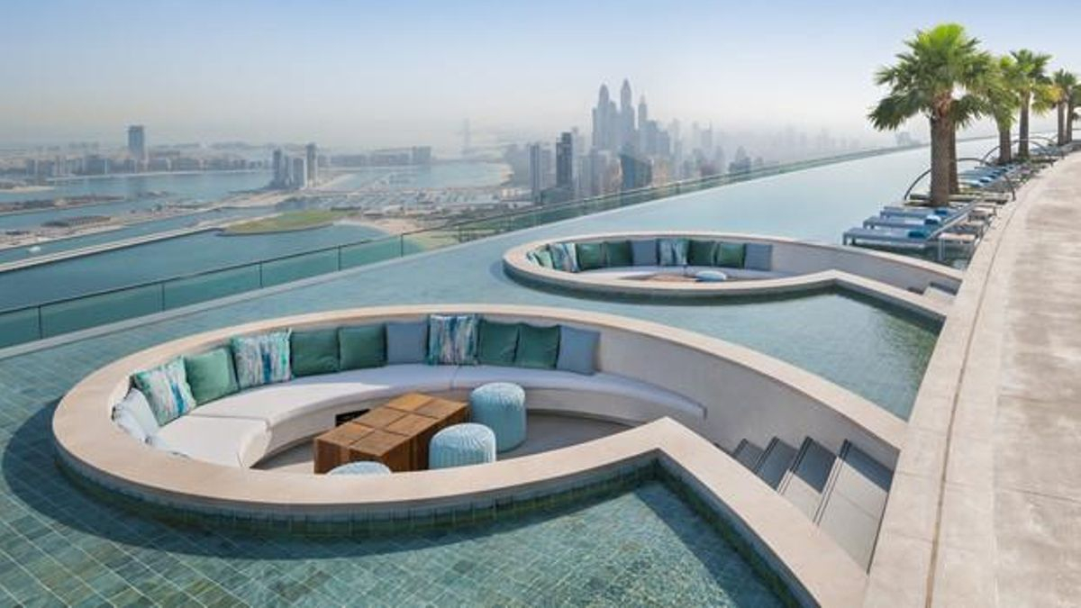 La piscina más alta del mundo ofrece las mejores vistas de la playa de Jumeirah