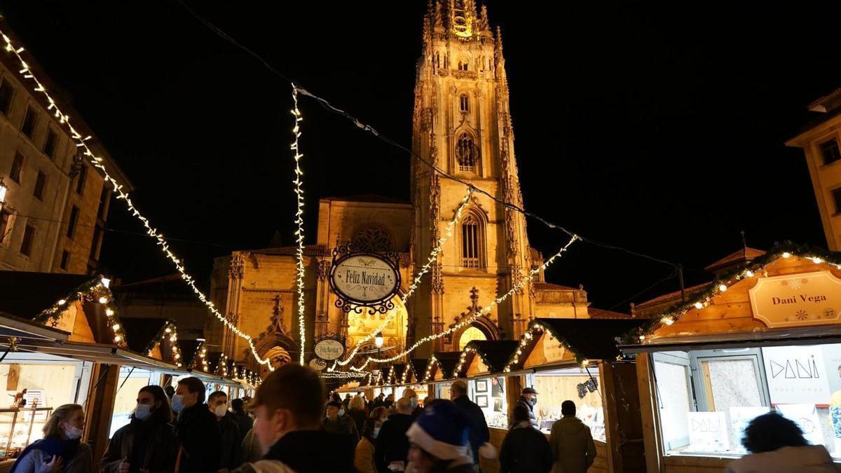 Mercado navidelo de Oviedo