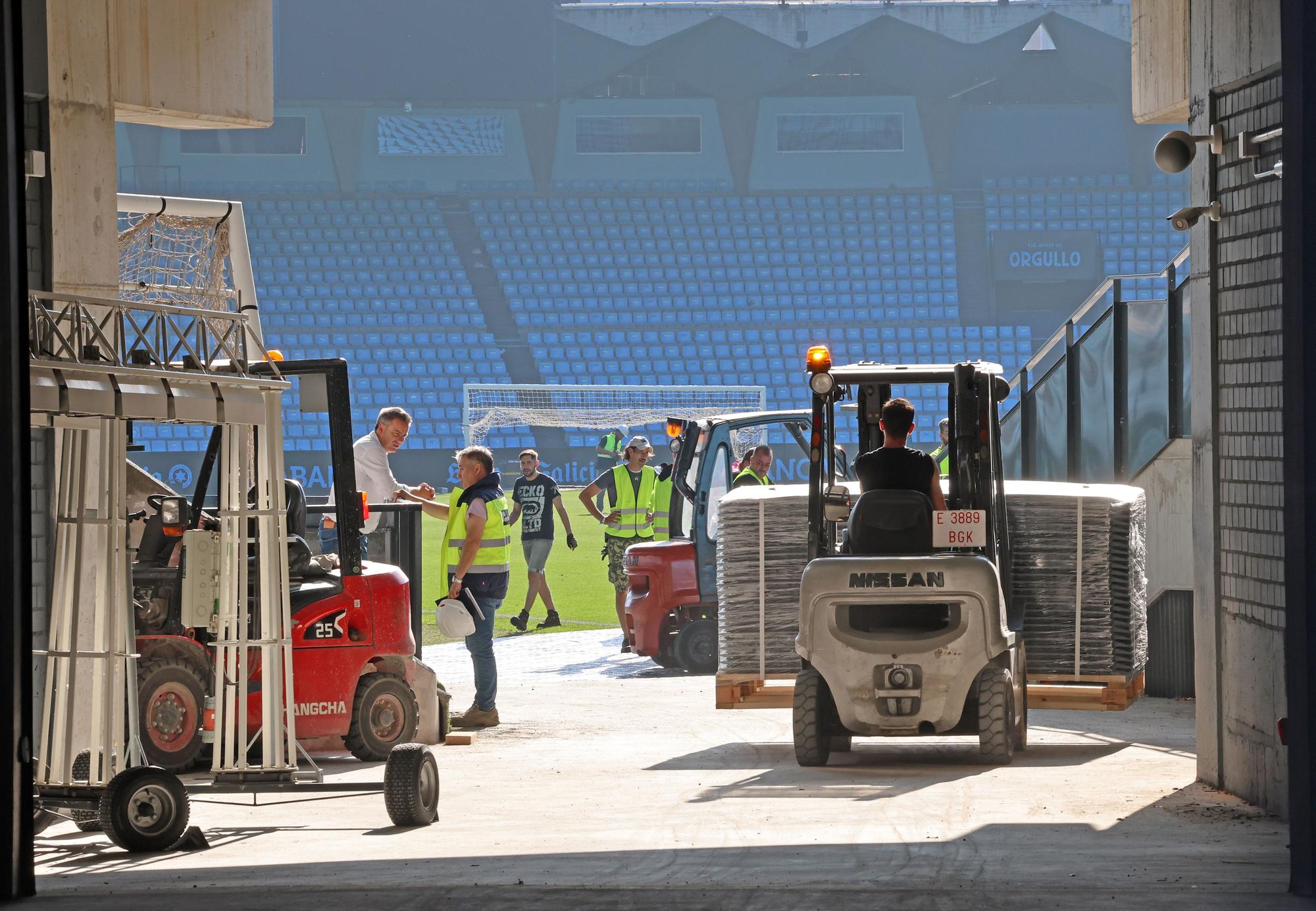 Arrancan los preparativos para el concierto de Guns N' Roses en Balaídos