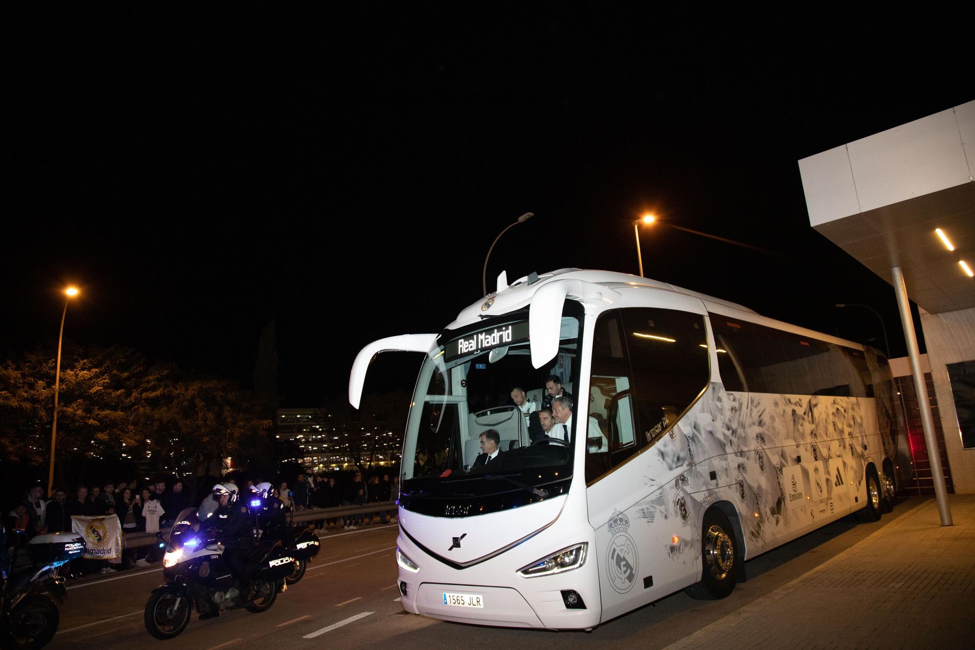 Llegada del Real Madrid a Mallorca