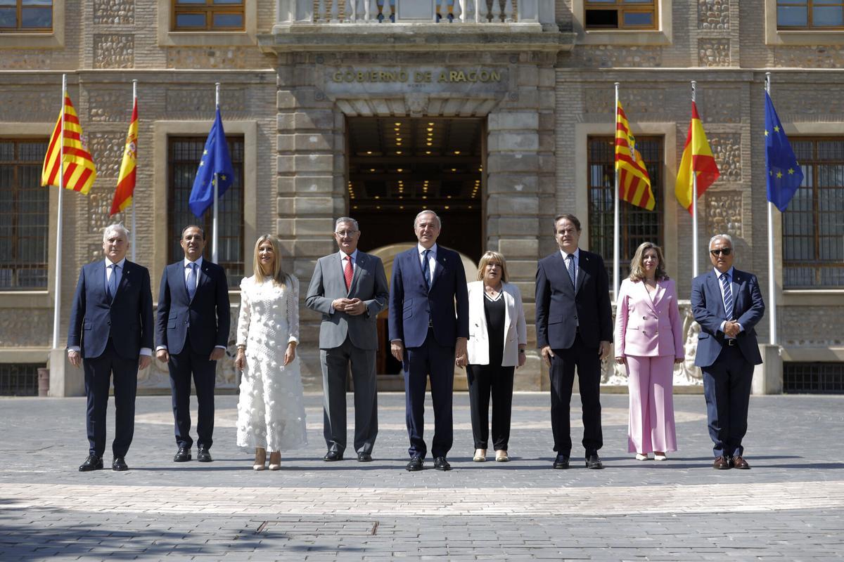 Acto de toma de posesión del nuevo Gobierno de Aragón en julio de 2024.