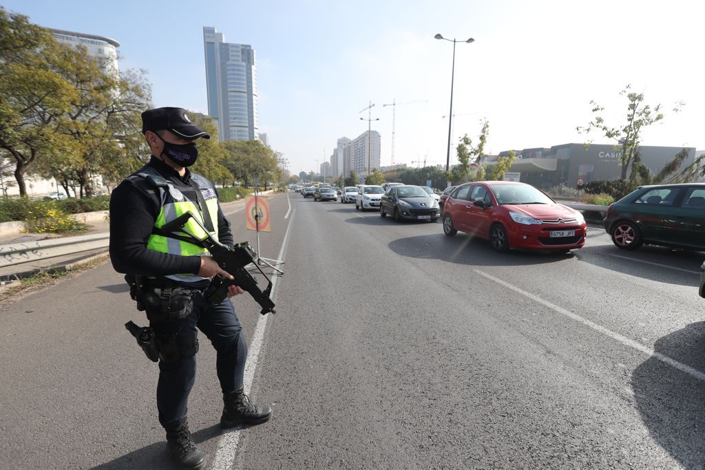 Controles en el cuarto cierre perimetral de la ciudad de València