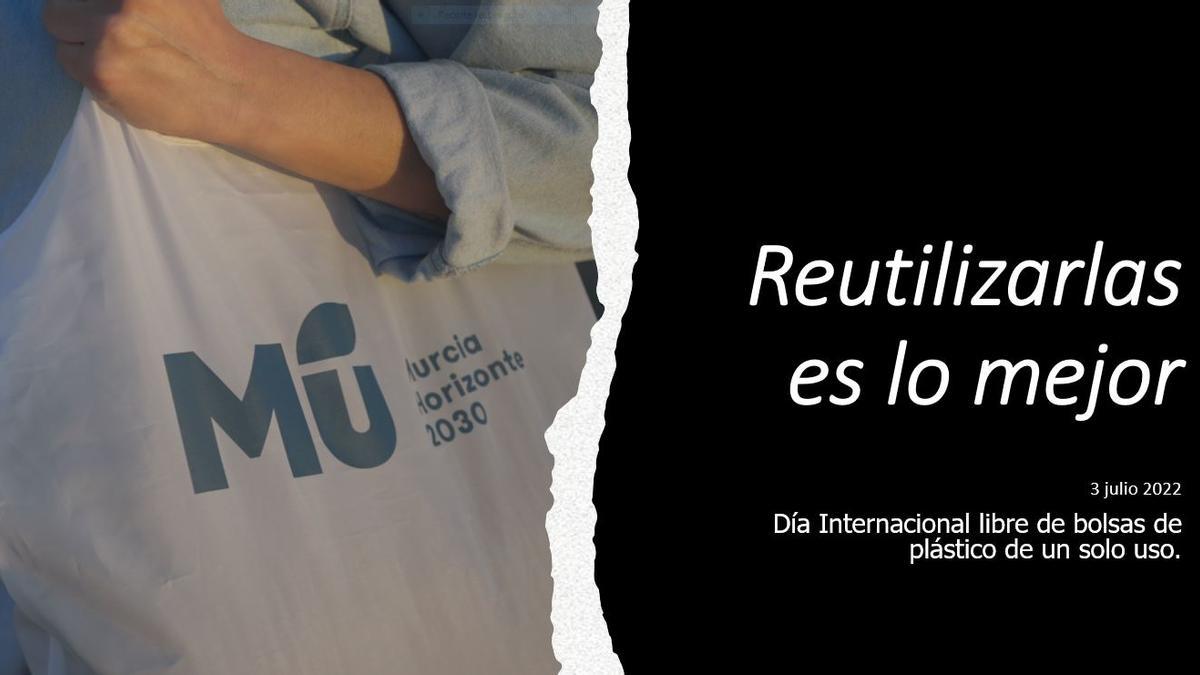 El Ayuntamiento de Murcia y PreZero aprovechan hoy, Día Internacional Libre de Bolsas de Plástico, para hacer un llamamiento a la sociedad en aras de evitar el uso de productos de ‘usar y tirar’