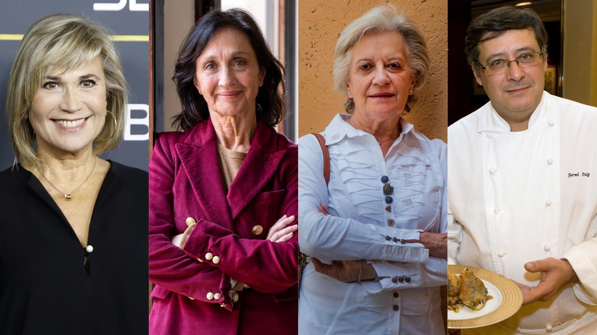 De izquierda a derecha, Julia Otero,  Sílvia Munt,  Victòria Camps y Fermí Puig