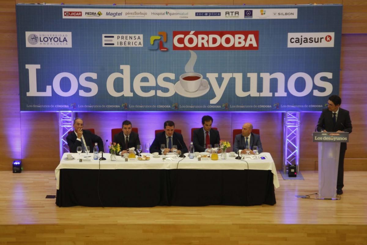 El alcalde, José María Bellido, en los desayunos de Diario CÓRDOBA