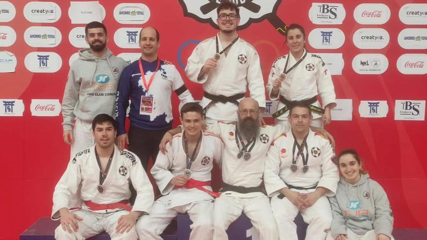 Representantes gallegos en la Supercopa de España de jiu-jitsu.