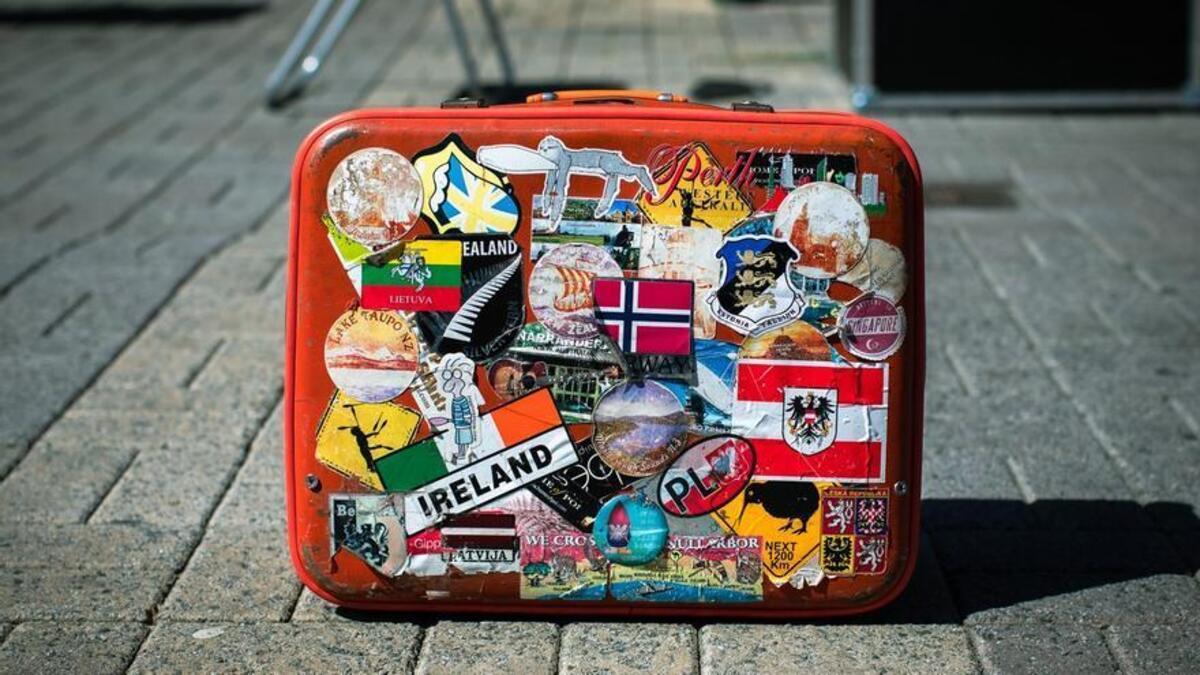 Una maleta de viaje.
