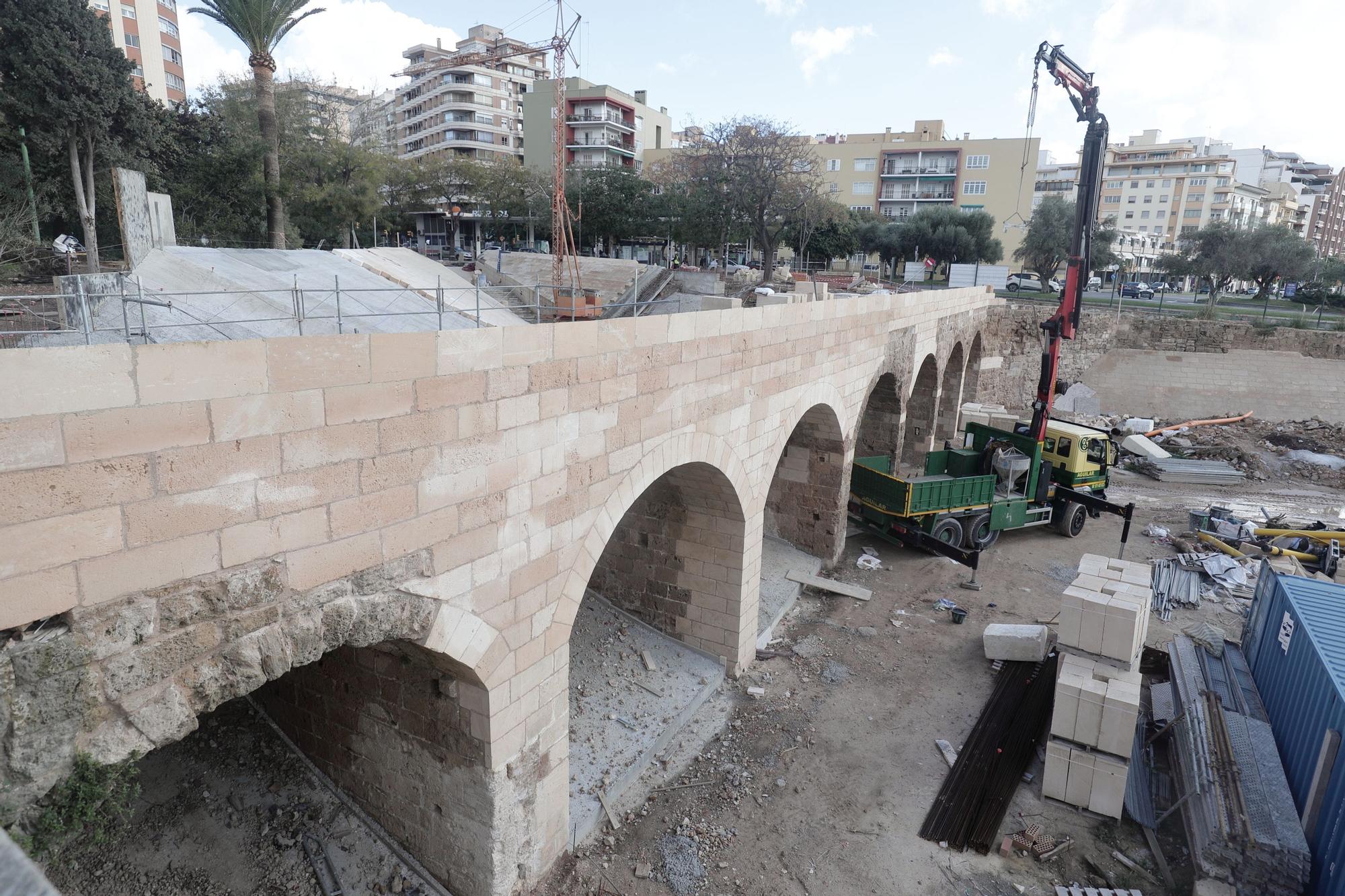 Obras en el Baluard des Príncep de Palma