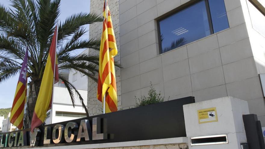 Retén de la Policía Local de Santa Eulària.