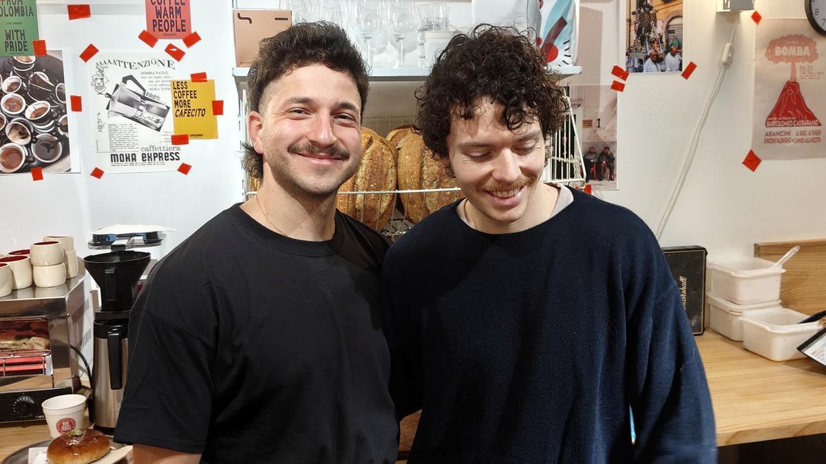 Francesco Gottardo y Alberto Montobbio en Forno Bomba.