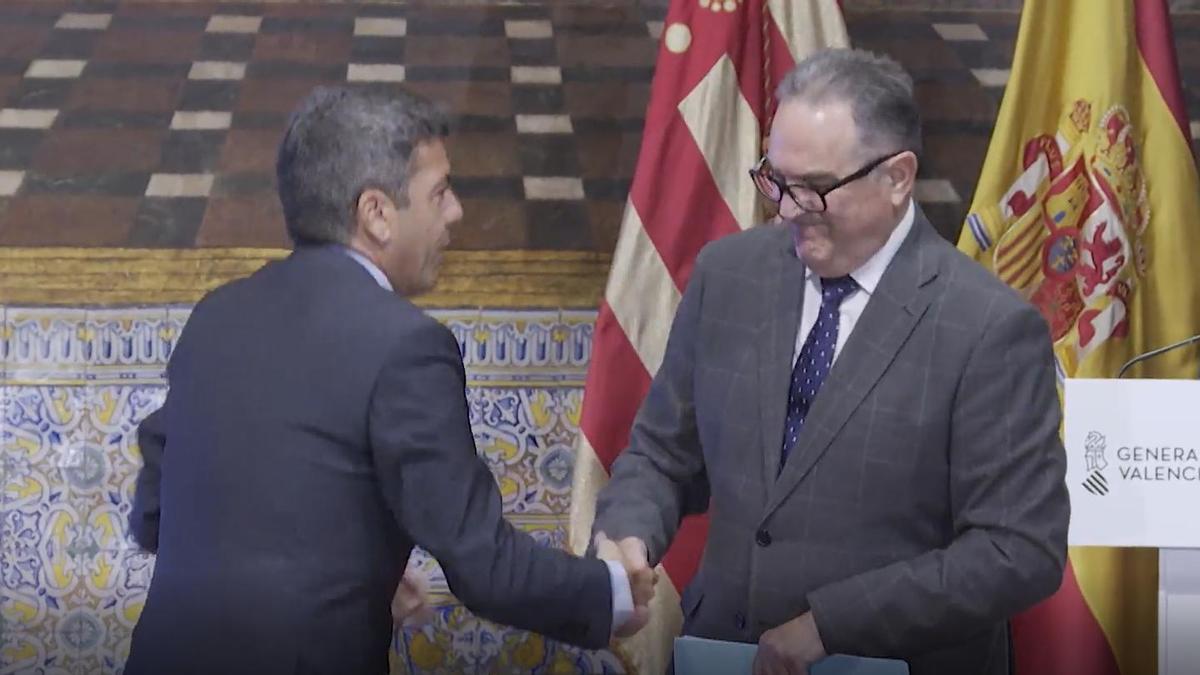 Gan Pampols y Mazón anuncian el diagnóstico de recuperación tras la dana en la Comunidad Valenciana