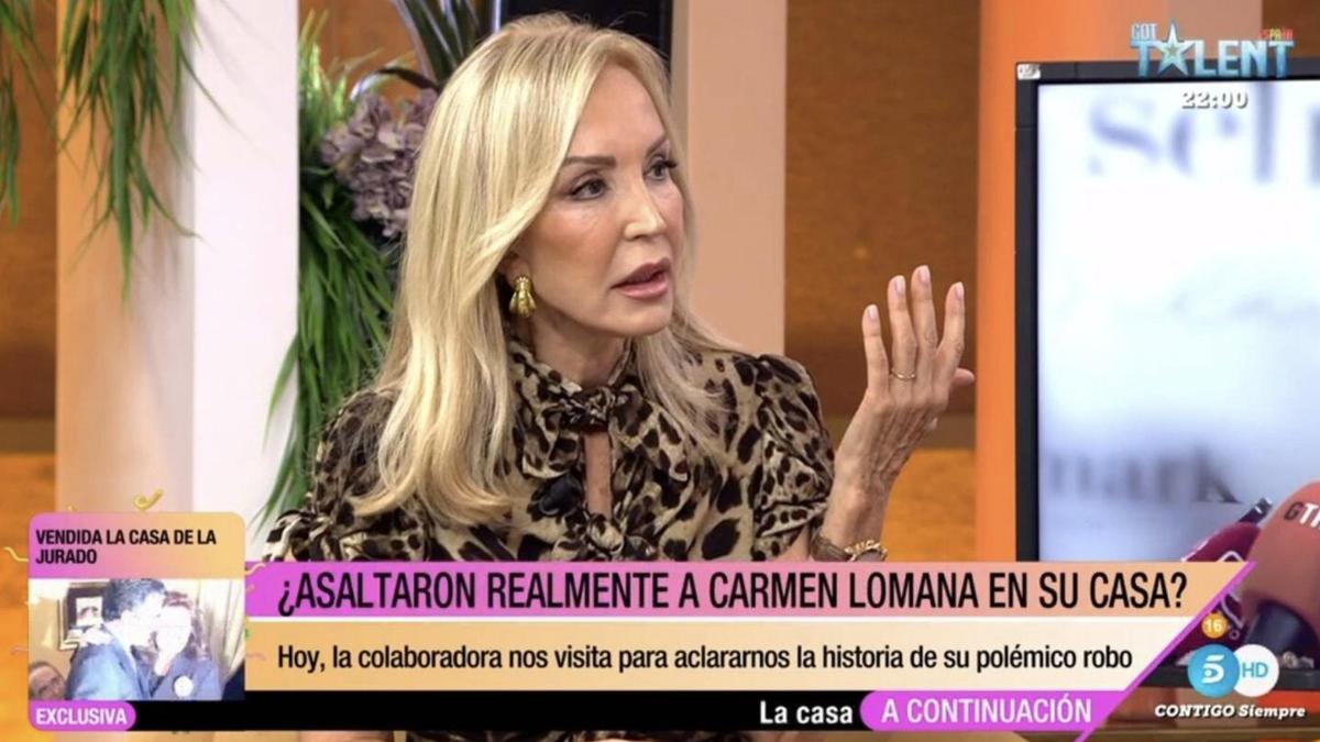 Carmen Lomana amenaza al programa 'Fiesta'