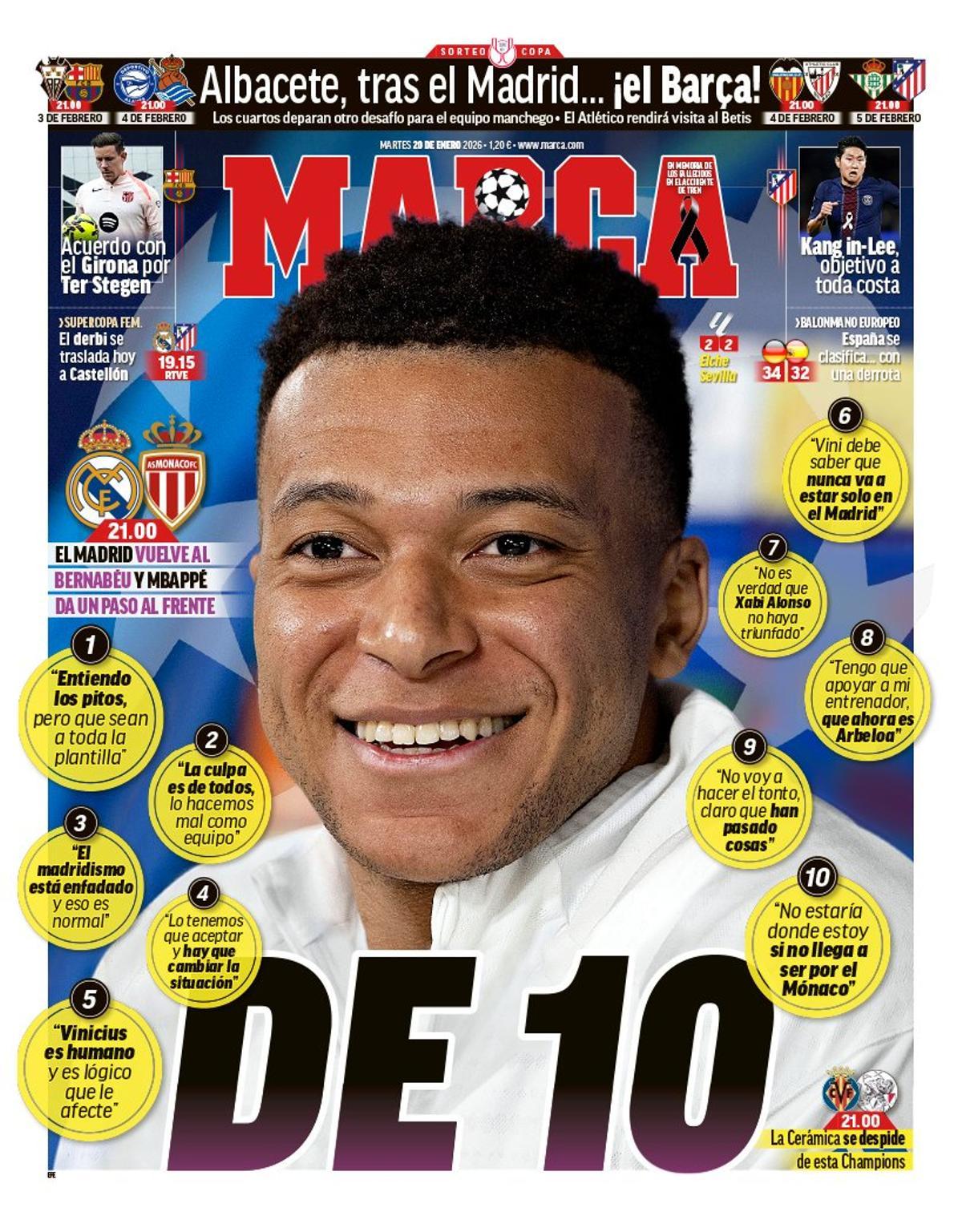 Estas son las portadas de la prensa deportiva de hoy