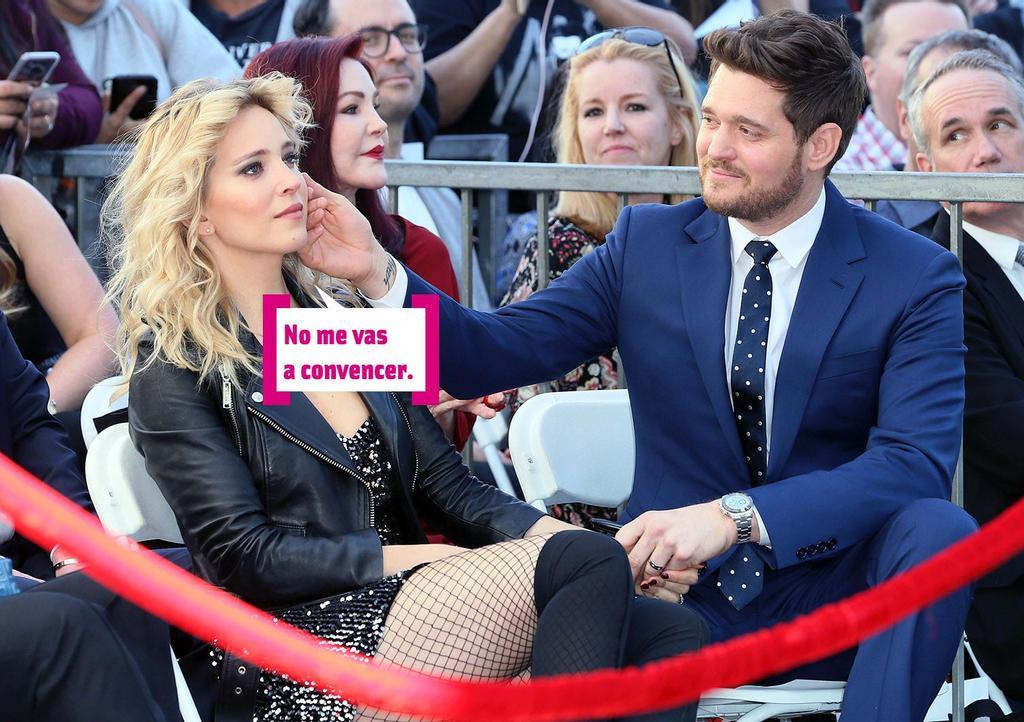 Michael Buble depende de Luisana Lopilato para tener más hijos