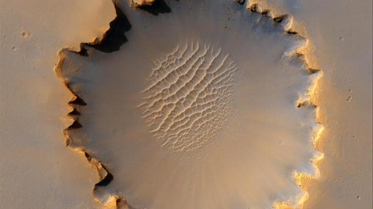 El cráter Victoria, en el Meridiani Planum