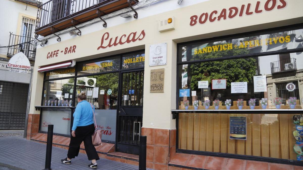 Imagen del bar Lucas, cerrado actualmente.