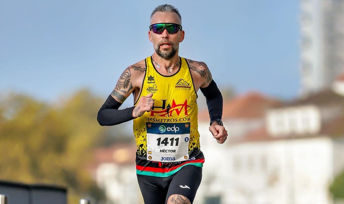 Héctor Moro, en la maratón de Oporto el año pasado.